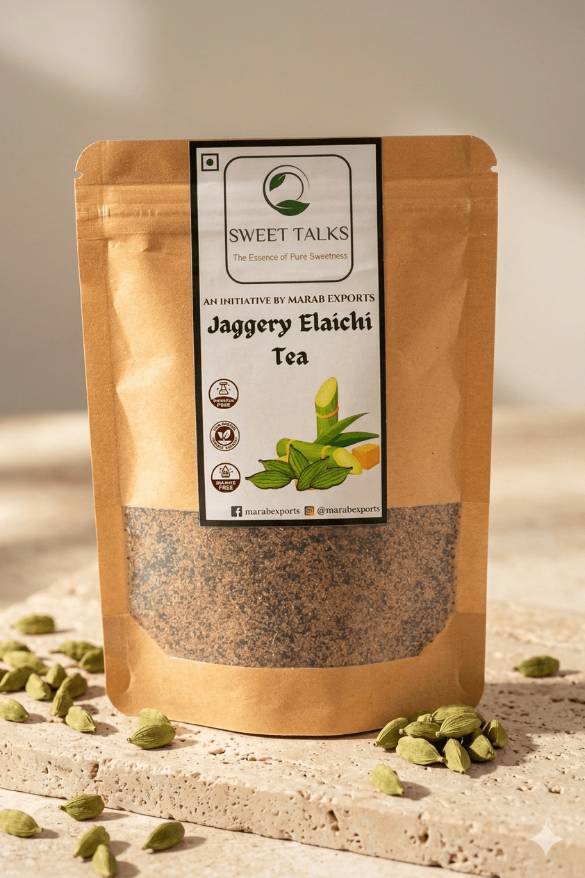 Jaggery Elaichi Tea - Marab Exports I Sweet Talks